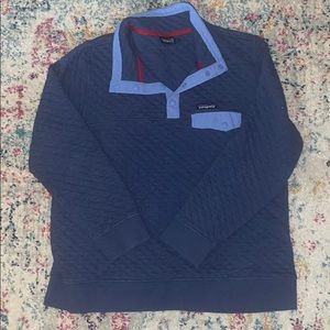 Patagonia Quilted Blue Quarter Button Up